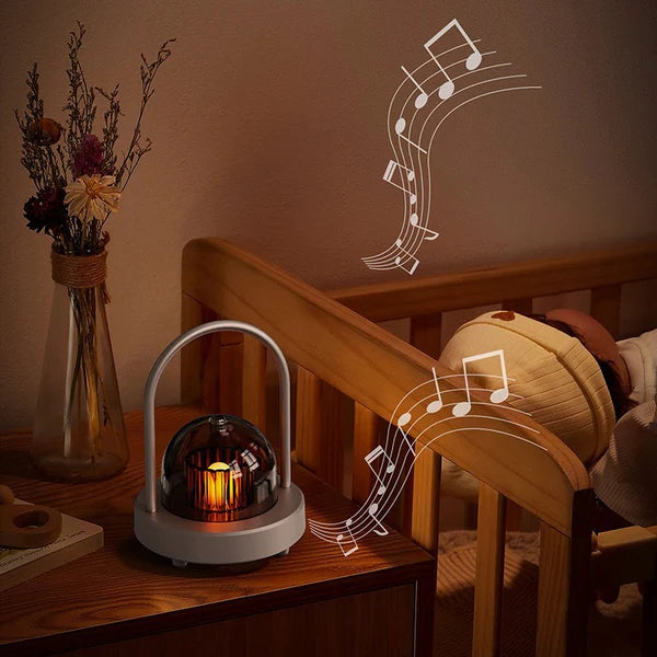 🏕️ White Noise Ambient Camping Lamp – Rechargeable Multifunction LED Light