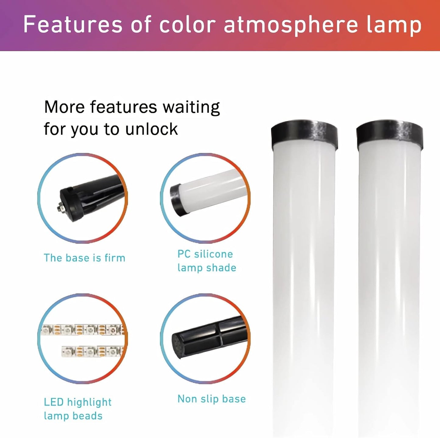 Space-Saving RGB LED Floor Lamp – Slim Corner Light with RGB & White Modes, USB Powered Ambient Lighting for Home, Office & Gaming Setup