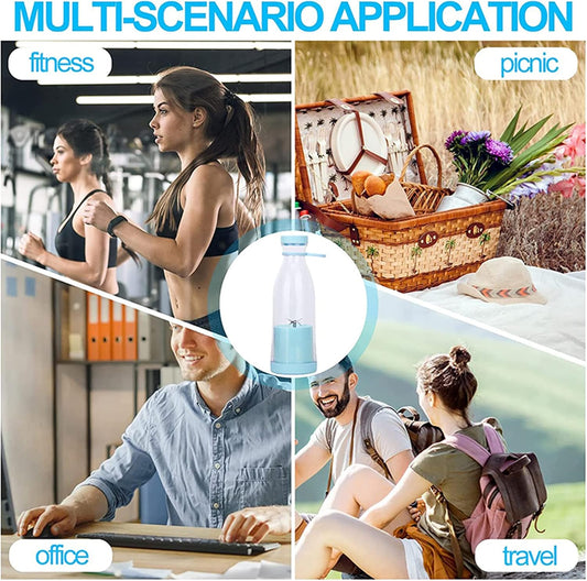 Portable Juicer Bottle – USB Rechargeable Personal Blender