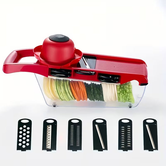 10-in-1 Multi-Functional Vegetable Cutter & Manual Mandoline Slicer – Kitchen Food Prep Tool