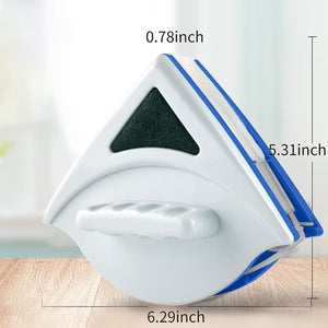 Double-Faced Magnetic Glass Cleaner – Window Cleaning Tool for Both Sides, Strong Magnet Glass Wiper for High-Rise & Large Windows